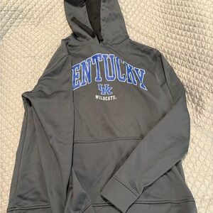 Top of the World Gray and Blue Hoodie